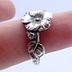 Уникальное кольцо из столового серебра 925 Reed & Barton Штокроза, Кольца, Ереван,  Фото №1