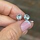 Серьги с натуральными аквамаринами 2.5 ct. Серьги классические. Елена. Ярмарка Мастеров.  Фото №11