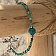 Thin women's bracelet made of natural turquoise. Bead bracelet. kvk1. My Livemaster. Фото №4