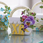 Сувениры и подарки handmade. Livemaster - original item Gift wrap: Easter baskets!. Handmade.