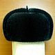 Hat with ear-flaps from fur of the European mink. Selemeneva, Hat with ear flaps, Ekaterinburg,  Фото №1