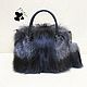 Silver Fox fur bag. Stylish ladies ' accessory №14, Classic Bag, Ekaterinburg,  Фото №1