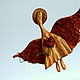 Angel Has Thrown. Figurine carved from wood, Christmas gifts, Pushkino,  Фото №1