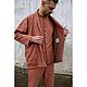 Жакет унисекс из вареной крапивы Рами Ramie Japanese Sumo Jacket Terra. Пиджаки мужские. VÄN Studio. Ярмарка Мастеров.  Фото №5