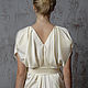 Evening dress long white satin designer exclusive. Dresses. Voielle. My Livemaster. Фото №4