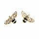 Earrings 'Bee' to buy gold earrings bees busets, Stud earrings, Moscow,  Фото №1