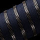 Молния YKK EXCELLA +, тёмно-синяя # 233, тёмный никель. Молнии. Demina Ekaterina. Интернет-магазин Ярмарка Мастеров.  Фото №2