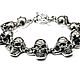 Браслет из серебра Hot Skull PPB30-01, Браслет-цепочка, Москва,  Фото №1