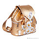 Order Womens leather backpack 'Daisies Golden'. Pelle Volare. Livemaster. . Backpacks Фото №3