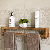 Для дома и интерьера handmade. Livemaster - original item Bathroom shelf, 60 cm. Handmade.