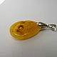 Pendant made of amber 'Carnival' K-428. Pendants. Amber shop (vazeikin). Online shopping on My Livemaster.  Фото №2