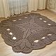 Carpets for home: beige square openwork carpet Tulip, Floor mats, Kabardinka,  Фото №1