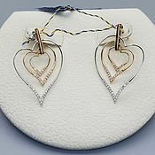 Украшения handmade. Livemaster - original item Gold diamond earrings 0,320 ct. Handmade.