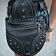 Bag leather belt Black. Waist Bag. Shampi Bags. Online shopping on My Livemaster.  Фото №2