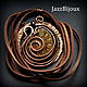 Хранитель времени. Кулон с аммонитом и гранатом. Кулон. JazzBijoux (Елена Сафронова). Ярмарка Мастеров.  Фото №9