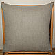 Decorative cushion made of cotton and natural linen. Quilt. Pillow. Cuteshop. My Livemaster. Фото №6
