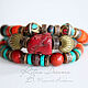 Necklace and bracelet route to Tibet, coral, turquoise, ethnic, kit. Jewelry Sets. Ritasdreams (ritasdreams). My Livemaster. Фото №4