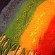 Шарф-палантин валяный на шёлке Rainbow. Палантины. Мятный домик (minthouse). Ярмарка Мастеров.  Фото №5