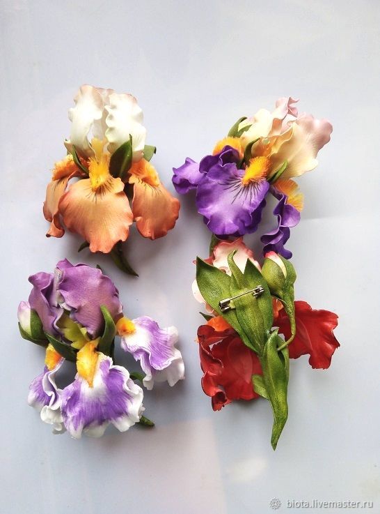 Ирисы из фоамирана. Две расцветки в интернет-магазине Ярмарка Мастеров ...