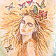 Заказать Pintura ' mariposas En mi cabeza '. Picture&miniature lacquer painting. Ярмарка Мастеров. . Pictures Фото №3