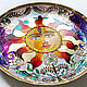 Set of plates on the wall 'Harmony of day and night' 7 pcs. Decorative plates. Art by Tanya Shest. My Livemaster. Фото №4
