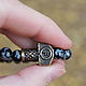 Order Men's bracelets stone Volcanic glass - Hammer of Thor. Mint Tiger (MintTiger). Livemaster. . Bead bracelet Фото №3