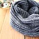 Snood, grey tweed, 100% wool, size 35 x 52 cm. Snudy1. kukla-iz-lesa. My Livemaster. Фото №5