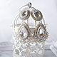 Wedding earrings bridesmaid Earrings Swarovski Bridal embellished, Earrings, King's Lynn,  Фото №1