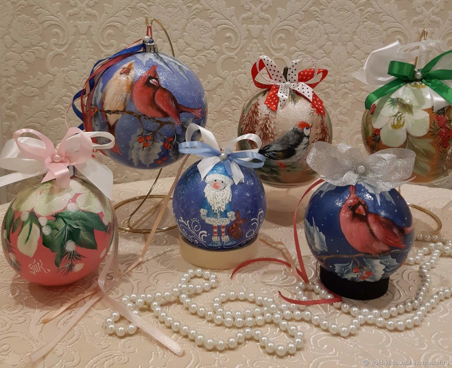 Новогодние Игрушки Ручная Роспись Новогодние Игрушки Ручная Роспись