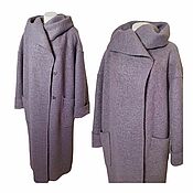 Одежда handmade. Livemaster - original item Large size coat with a hood 