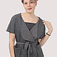 Order Grey short cotton cardigan with belt. Yana Levashova Fashion. Livemaster. . Cardigans Фото №3