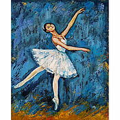 Картины и панно handmade. Livemaster - original item Painting Ballerina Oil Frame 24 x 30 Ballet Girl Painting with Ballerina. Handmade.