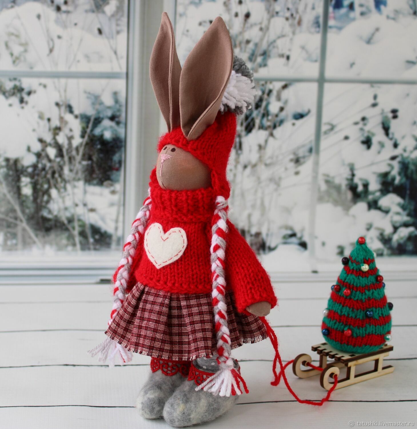 Серый заяц со льна интерьерная игрушка декор тильда заяц кролик Пасхальный
