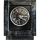  Каминные часы Н-48 чёрное-серебро, Часы каминные, Балаково,  Фото №1