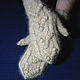 Women's knitted mittens Cupid's arrows, Mittens, Klin,  Фото №1