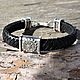 Leather bracelet men's oberezhny Kolovrat. Braided bracelet. kot-bayun. Online shopping on My Livemaster.  Фото №2