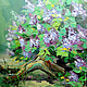 Oil painting the Mystery of lilac. Pictures. Dubinina Ksenya. Online shopping on My Livemaster.  Фото №2
