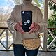 Сумка полукруглая, «Апельсиновая долька». Сумка через плечо. Betty Bags (LisaGorelova). Ярмарка Мастеров.  Фото №6