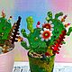  Fusing glass Prickles-cacti. Stained glass. LiliaGorbach Glass. My Livemaster. Фото №6