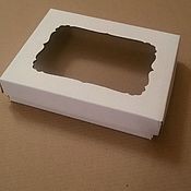 Материалы для творчества handmade. Livemaster - original item Box made of micro-corrugated cardboard with a carved window. Handmade.