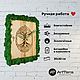Часы настенные ручной работы из массива сосны и мха. Часы классические. ArtTerra.shop. Интернет-магазин Ярмарка Мастеров.  Фото №2