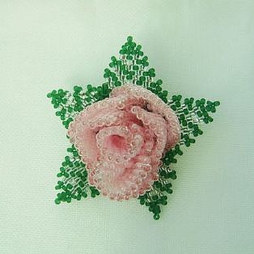 Украшения ручной работы. Ярмарка Мастеров - ручная работа Брошь роза. Handmade.