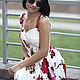 MIDI dress with red roses. Sundresses. Платья LOVARTY. My Livemaster. Фото №4