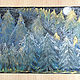 Order Oil pastel painting forest by moonlight 'In silver' 297h420 mm. chuvstvo-pozitiva (chuvstvo-pozitiva). Livemaster. . Pictures Фото №3