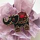 Брошь "Слоник". Брошь-булавка. Дарья (ms.brooch). Интернет-магазин Ярмарка Мастеров.  Фото №2