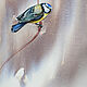  Синица. Акварельная картина птицы. Картины. Алла LSK. Интернет-магазин Ярмарка Мастеров.  Фото №2