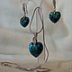 Серьги и кулон Сердце океана. Комплекты украшений. Anastasia Smolina Jewelry and Gifts. Ярмарка Мастеров.  Фото №5