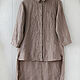 Дизайнерская рубашка из 100% льна. Рубашки. LINEN & SILVER ( ЛЕН и СЕРЕБРО ). Ярмарка Мастеров.  Фото №5