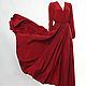 Платье красное из натурального шелка "Red Traviata", Платья, Москва,  Фото №1