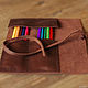 Order Leather pencil case for pens and pencils. migotobags. Livemaster. . Canisters Фото №3